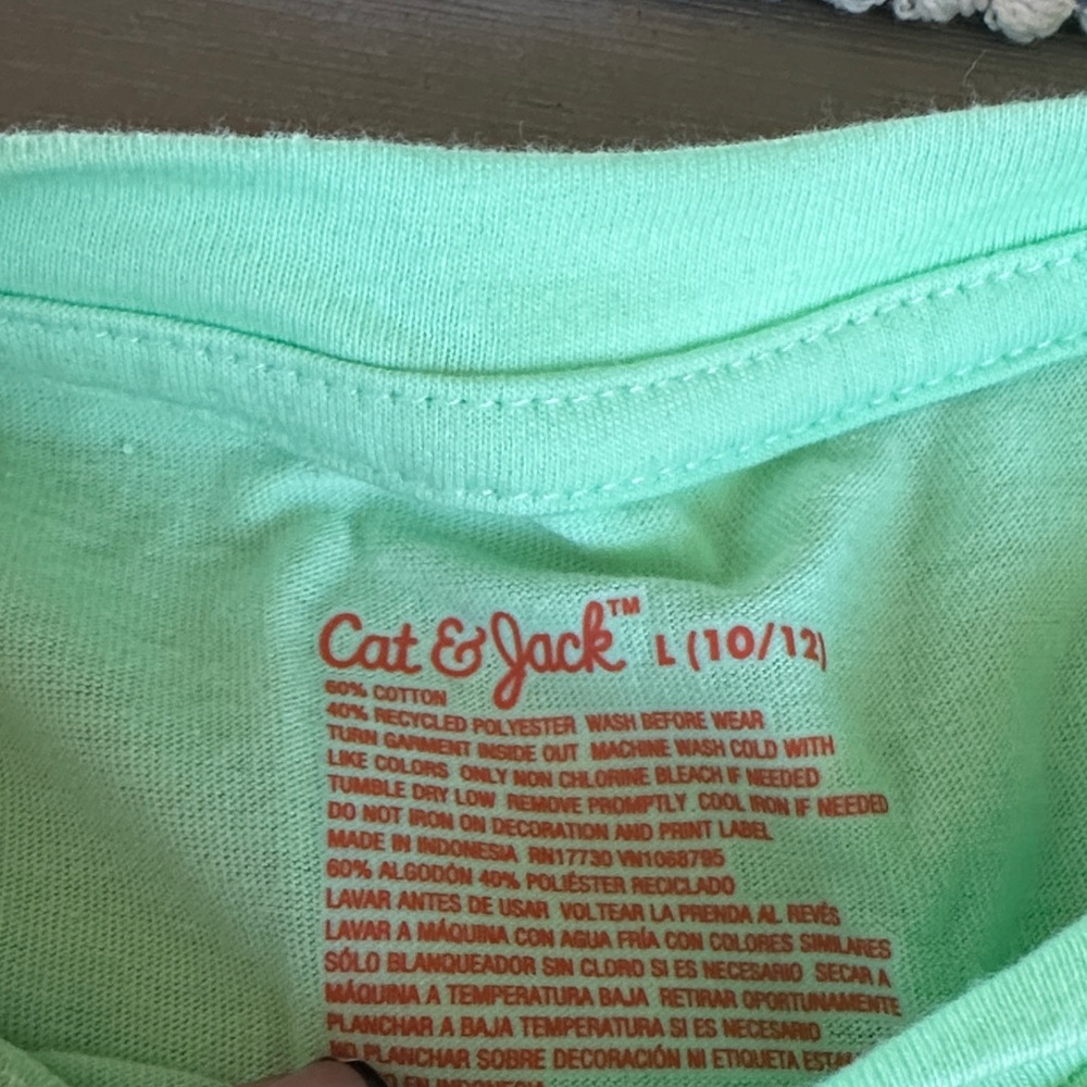 Cat & Jack Light Green Tee